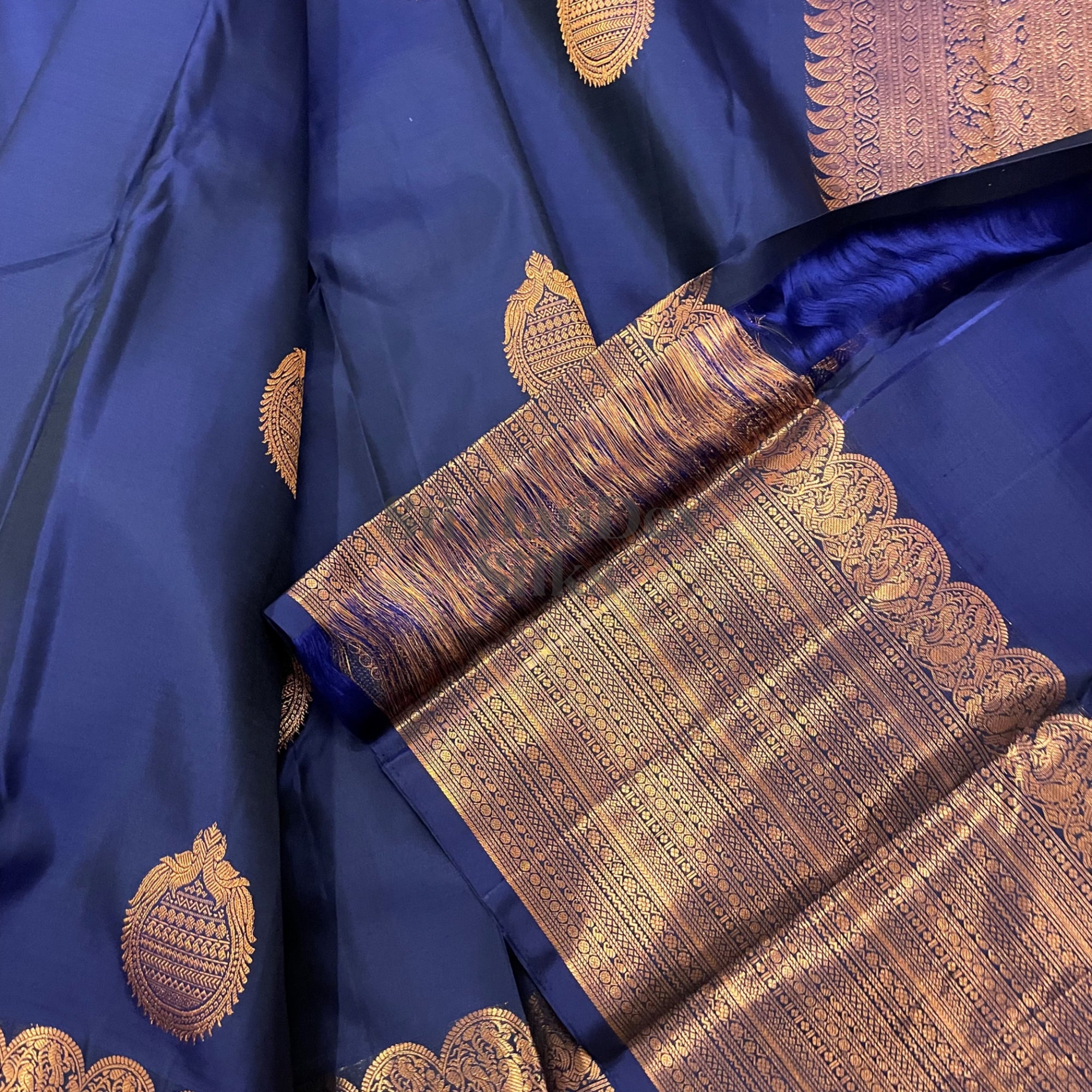 SHS6386 Kanchipuram pure handloom Silk Sari