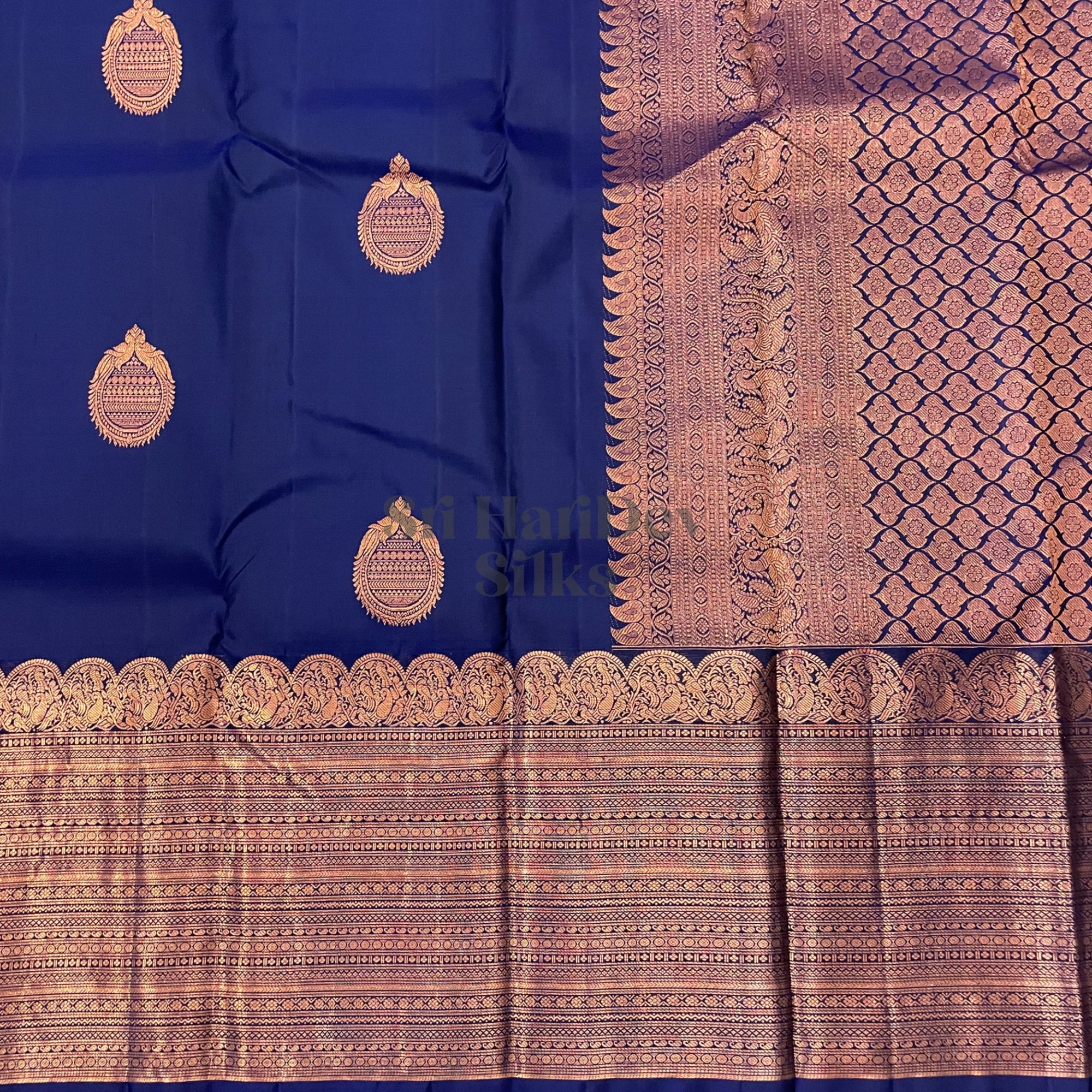 SHS6386 Kanchipuram pure handloom Silk Sari