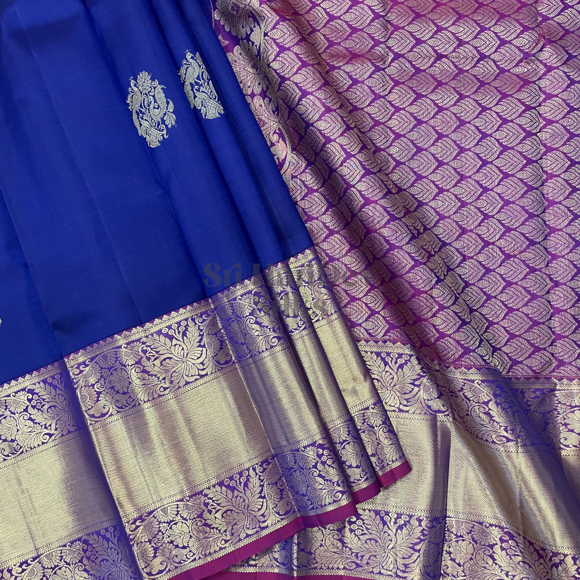 SHS6332 Kanchipuram Pure Handloom Silk Sari
