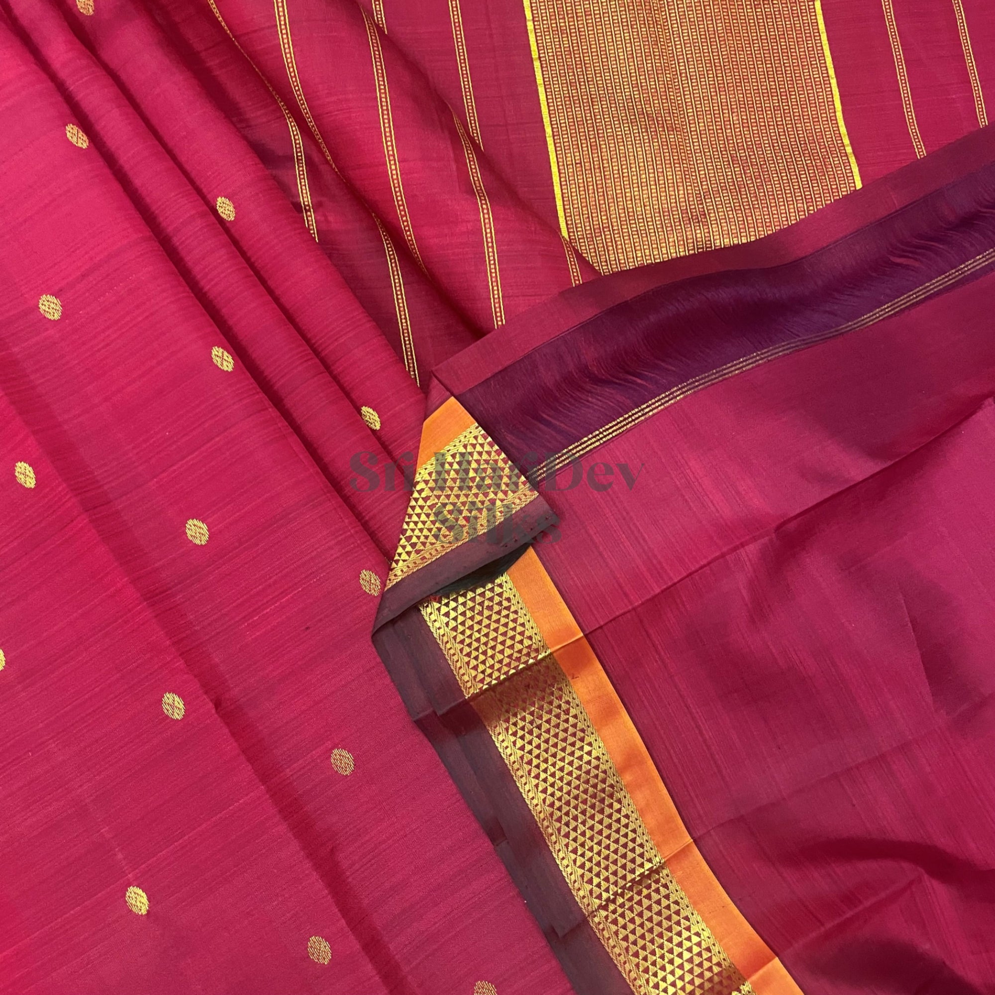 SHS6442 Kanchipuram pure handloom Silk Sari
