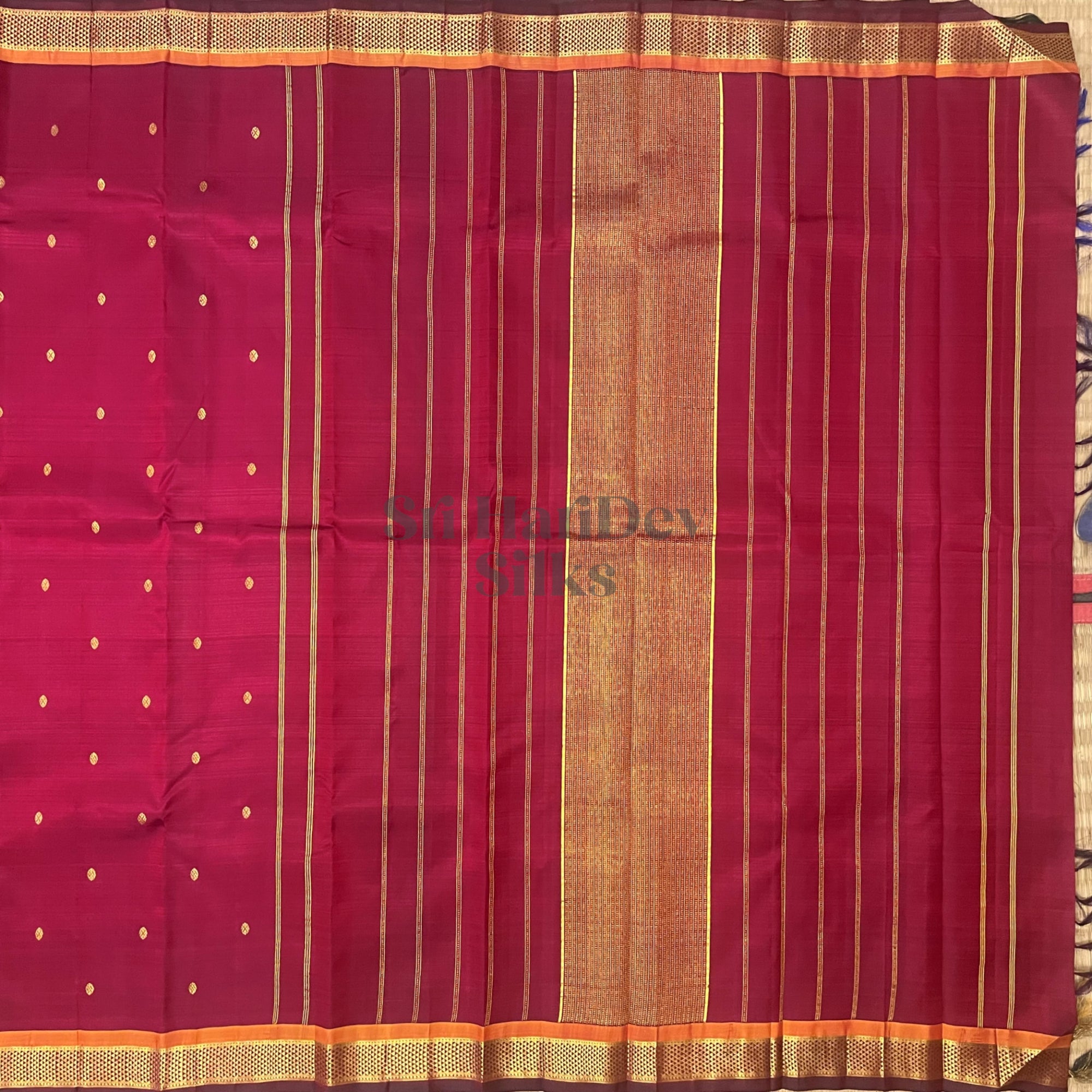 SHS6442 Kanchipuram pure handloom Silk Sari