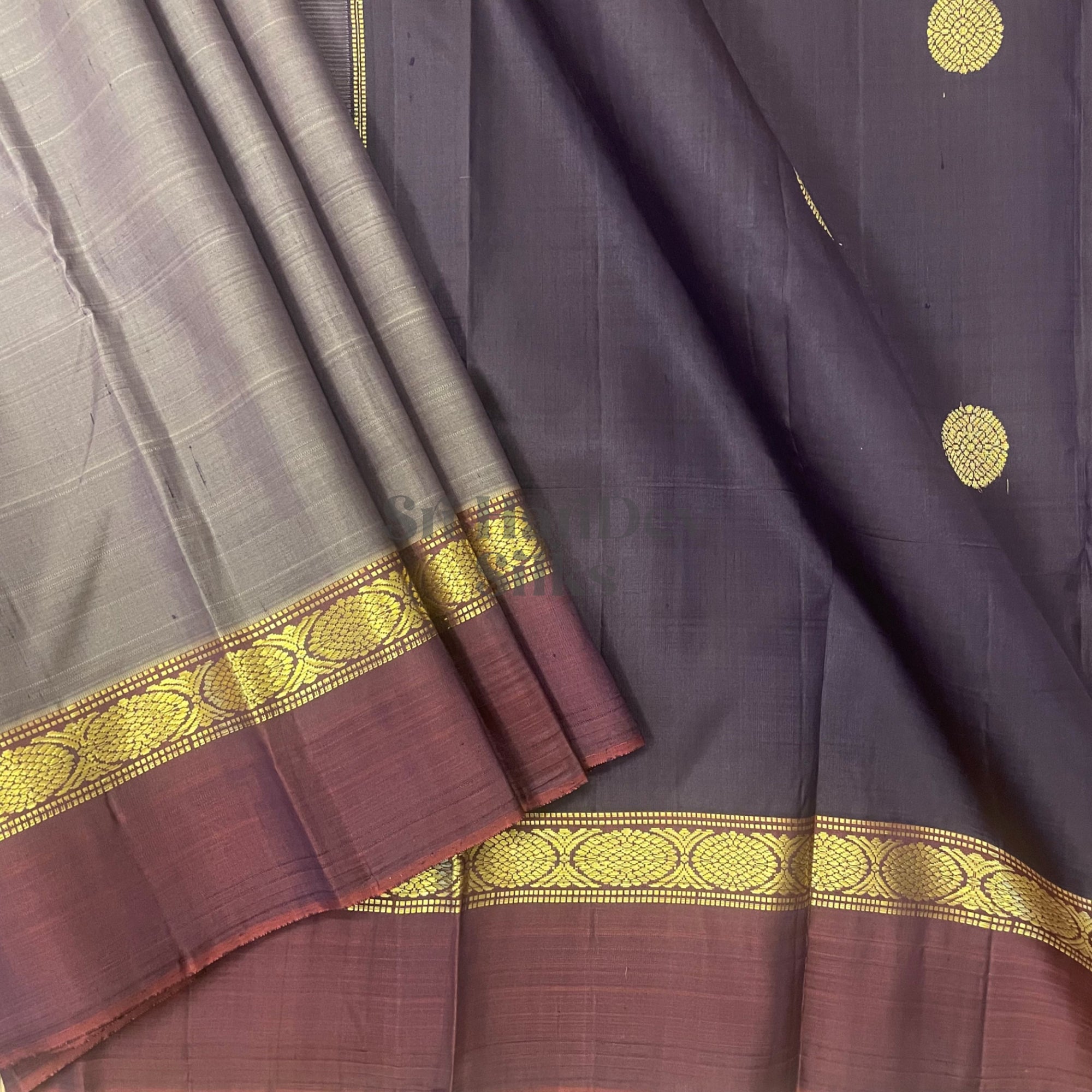 SHS6428 Kanchipuram pure handloom Silk Sari