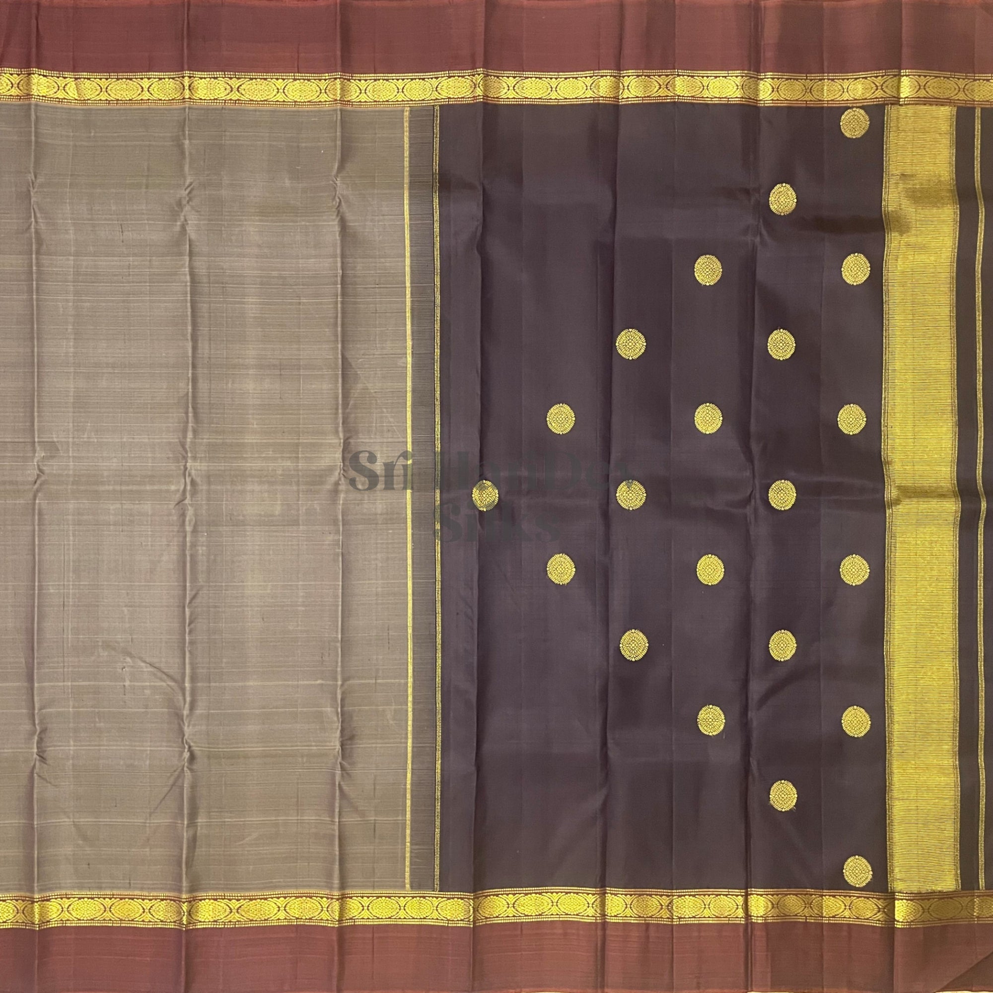 SHS6428 Kanchipuram pure handloom Silk Sari