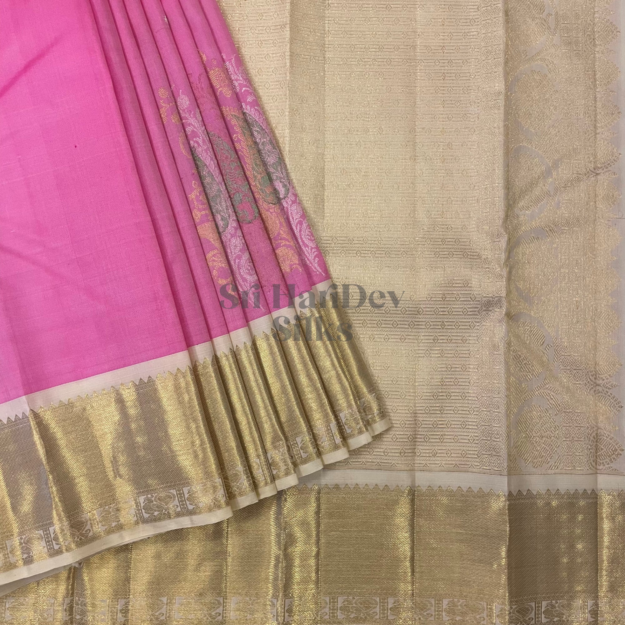 SHS5482 Kanchipuram Pure Handloom Silk Sari
