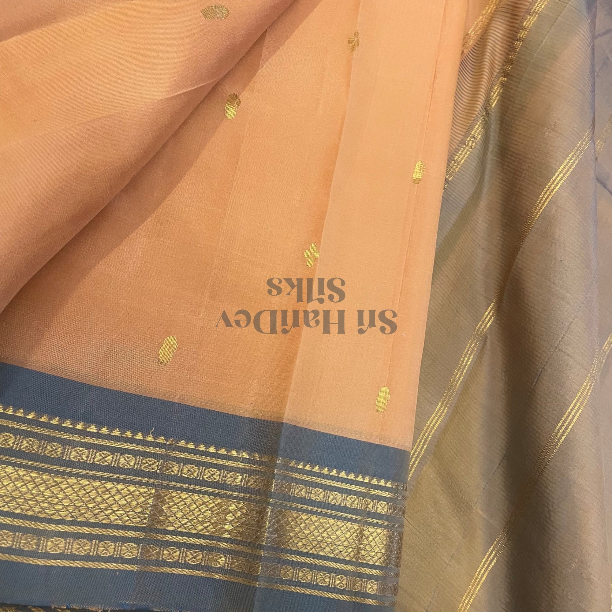 SHS6443 Kanchipuram pure handloom Silk Sari