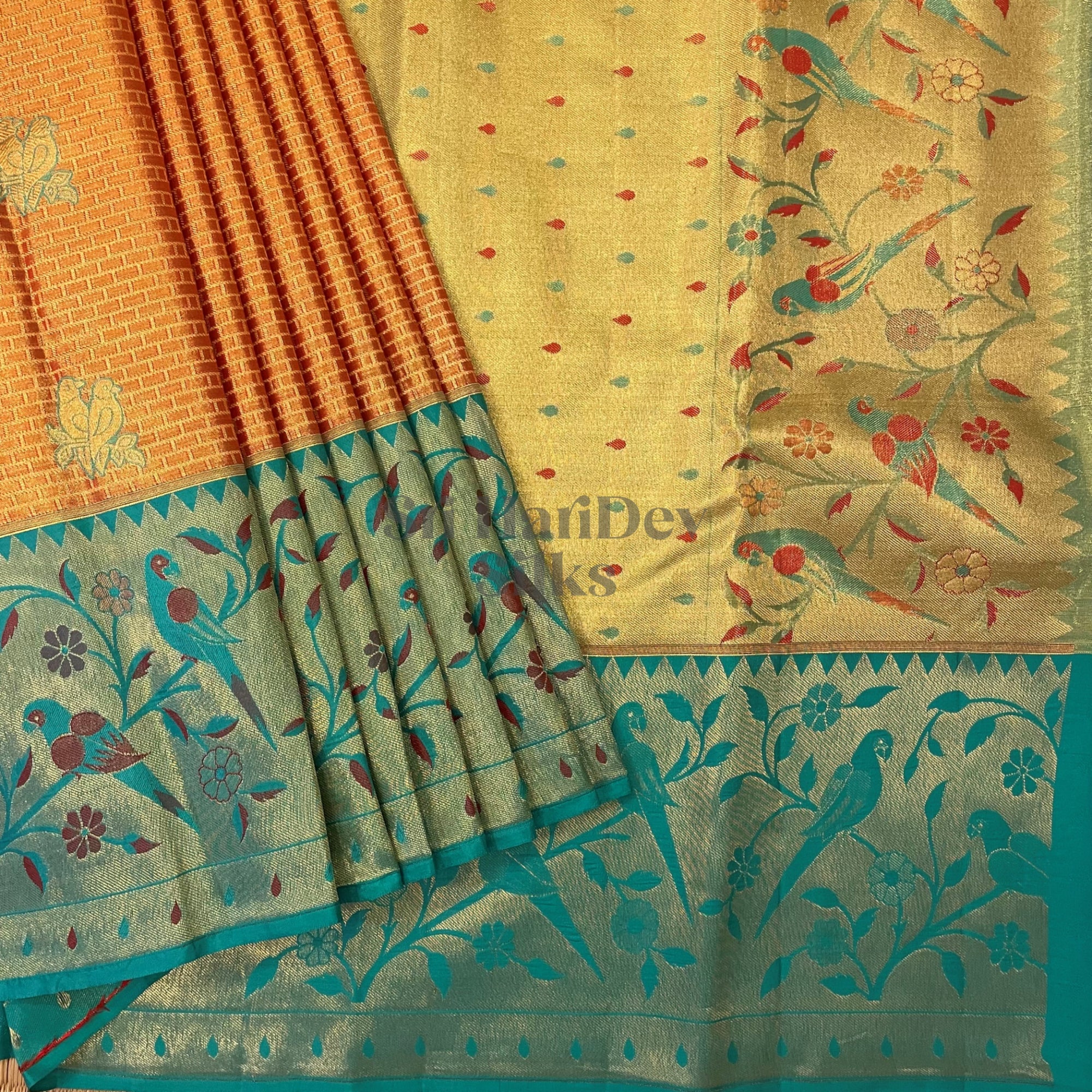 SHS5480 Kanchipuram Pure Handloom Silk Sari