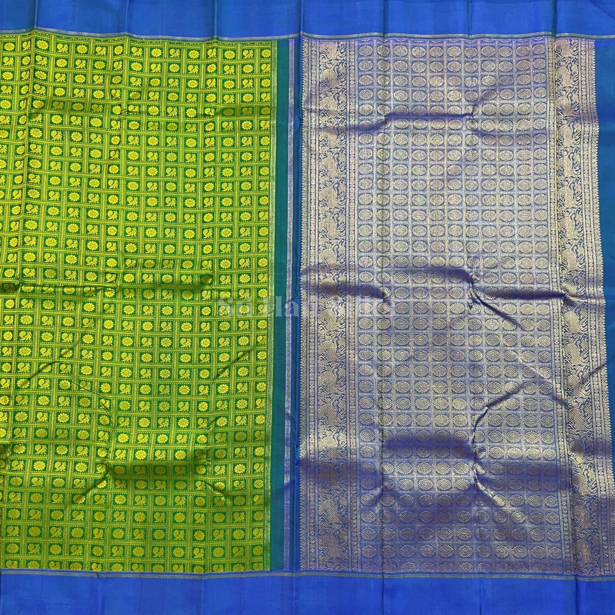 SHS2212 Kanchipuram pure handloom Silk Sari