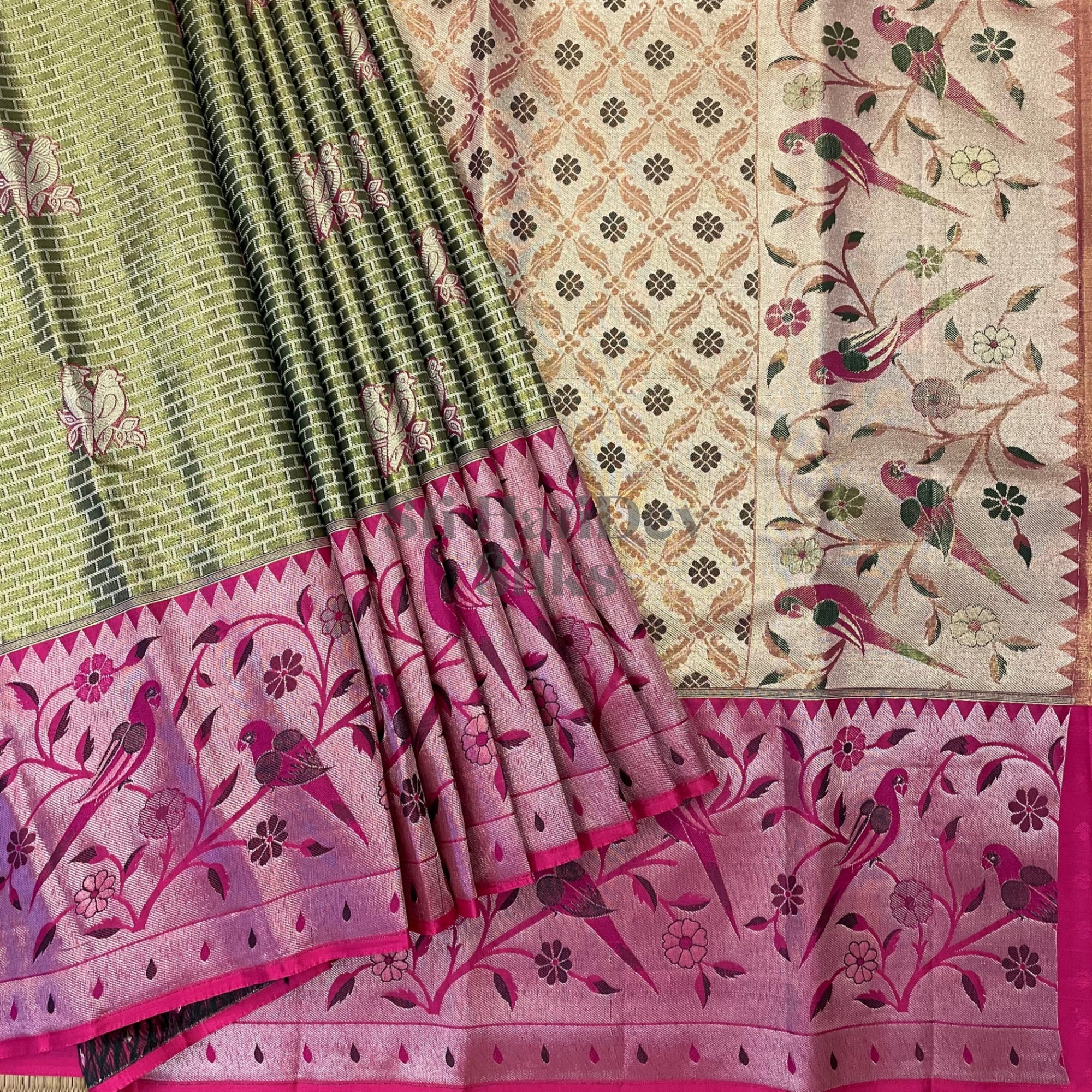 SHS5479 Kanchipuram Pure Handloom Silk Sari