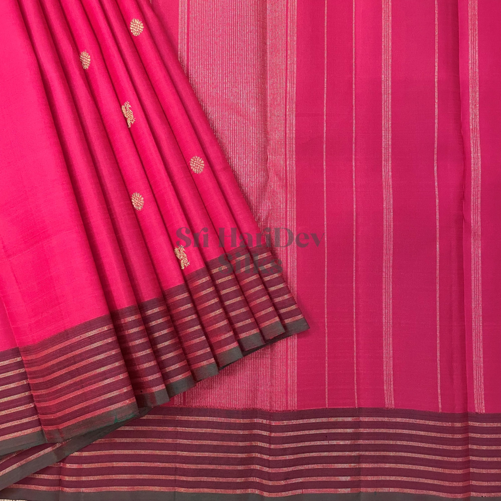 SHS4940 Kanchipuram Pure Handloom Silk Sari