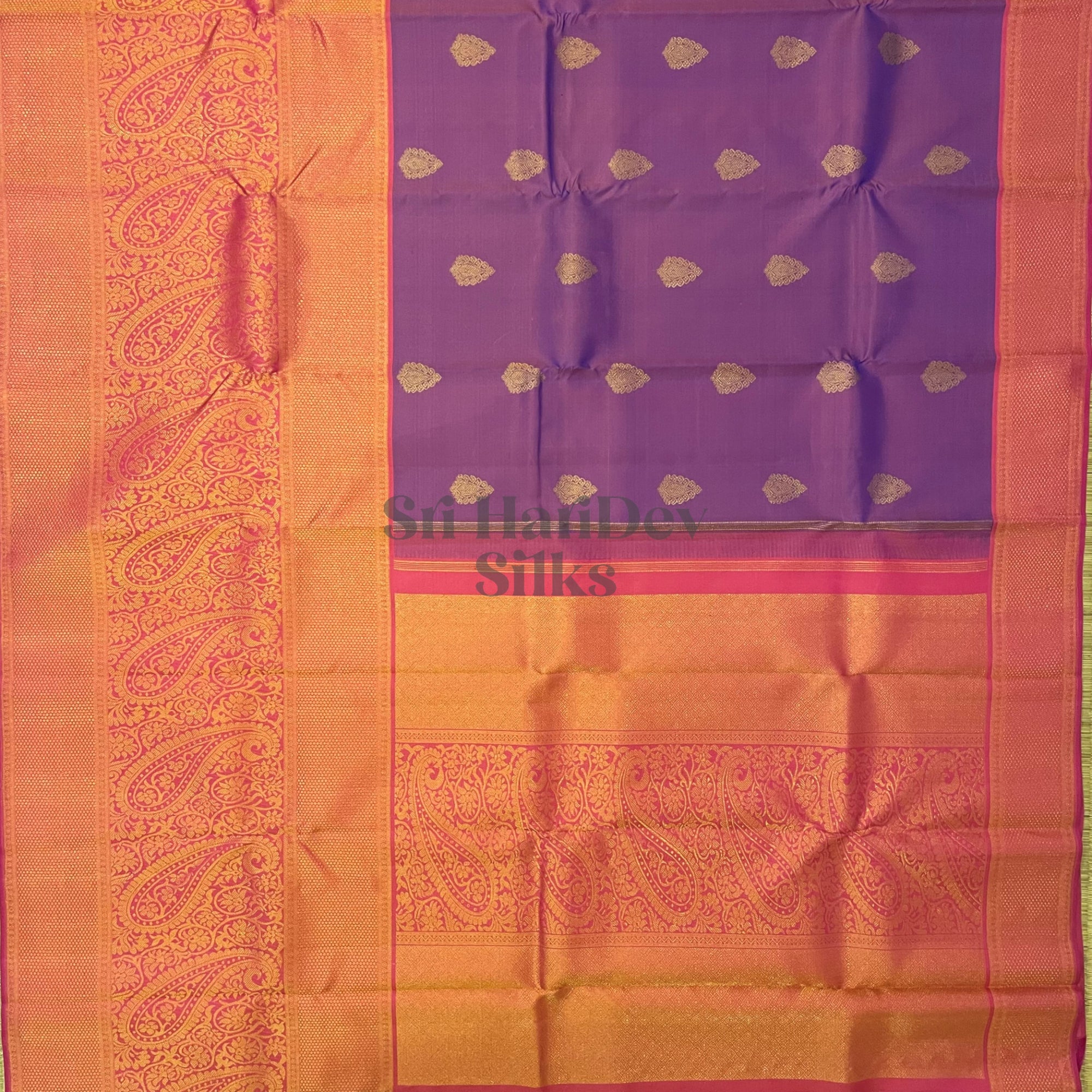 SHS4357 Kanchipuram Pure Handloom Silk Sari