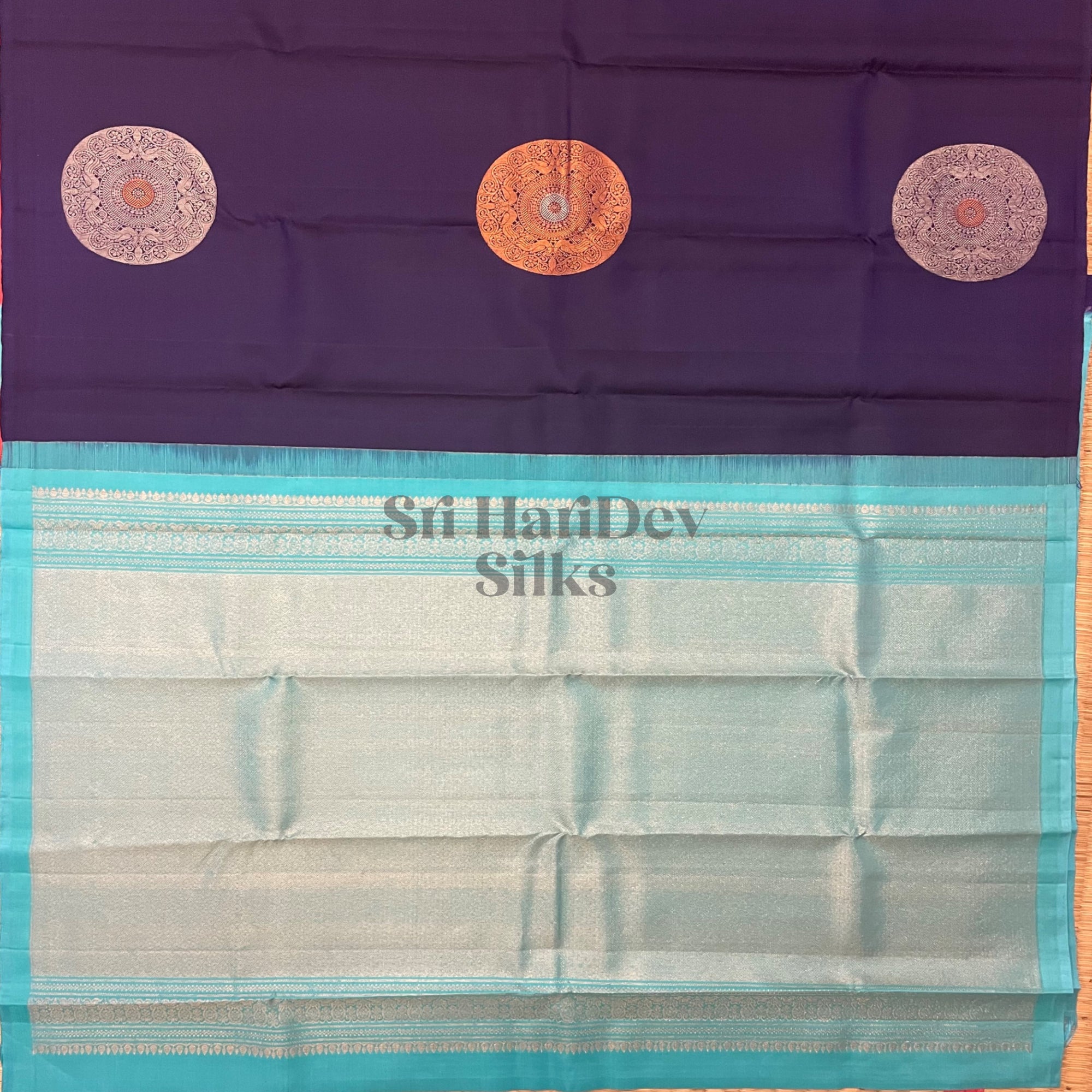 SHS4374 Kanchipuram Pure Handloom Silk Sari