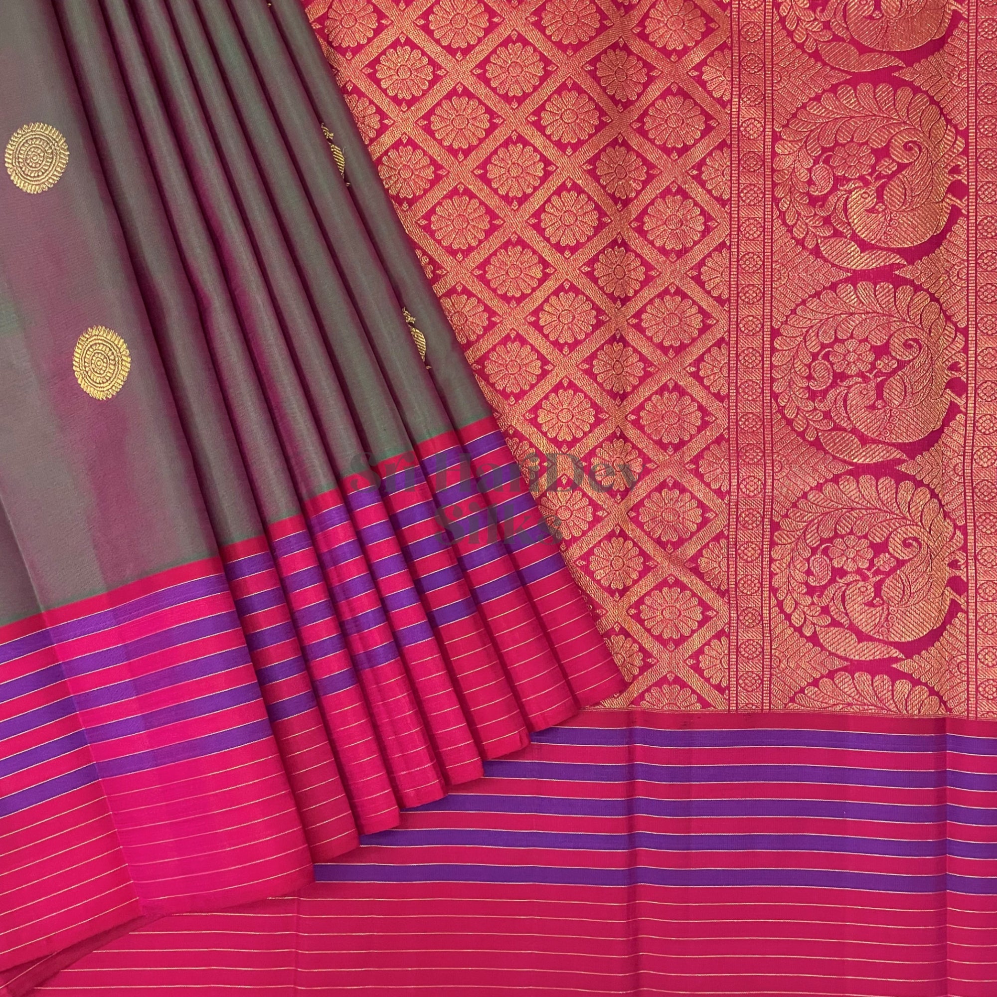 SHS4935 Kanchipuram Pure Handloom Silk Sari