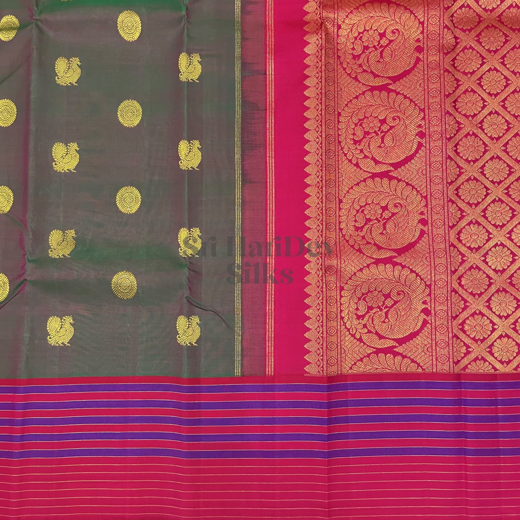 SHS4935 Kanchipuram Pure Handloom Silk Sari