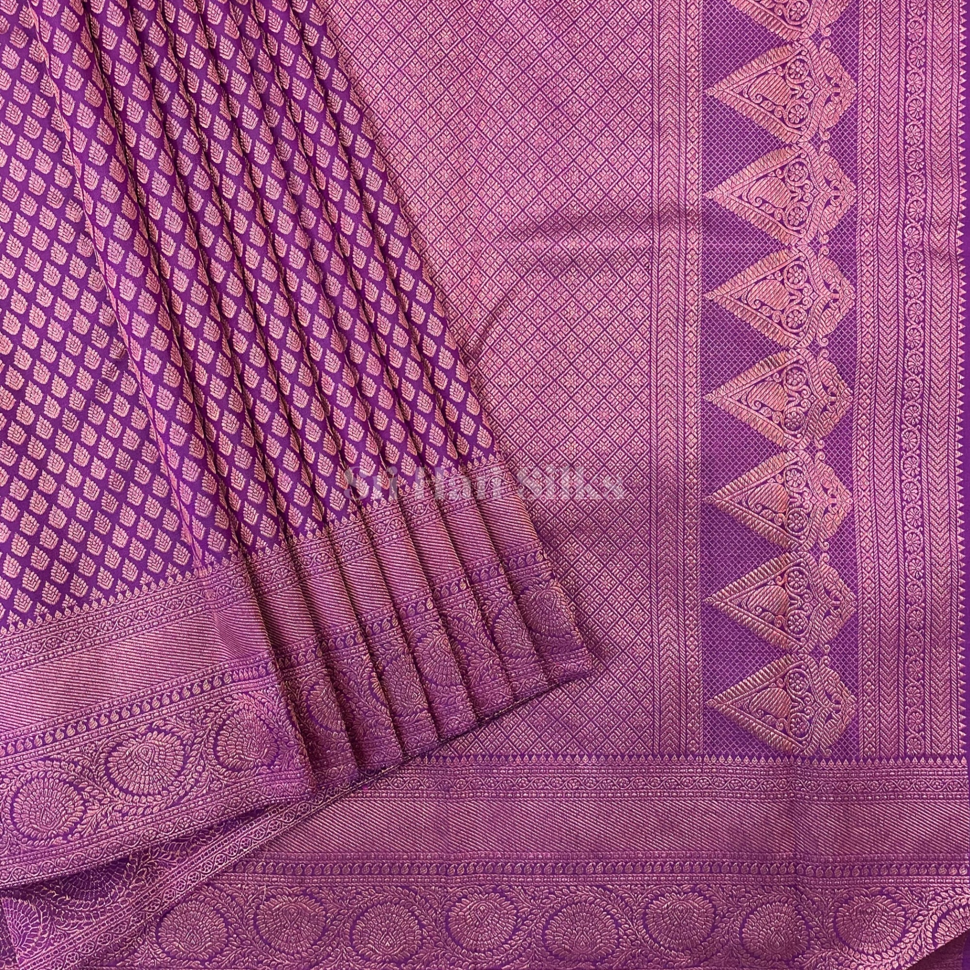SHS4237 Kanchipuram pure handloom Silk Sari