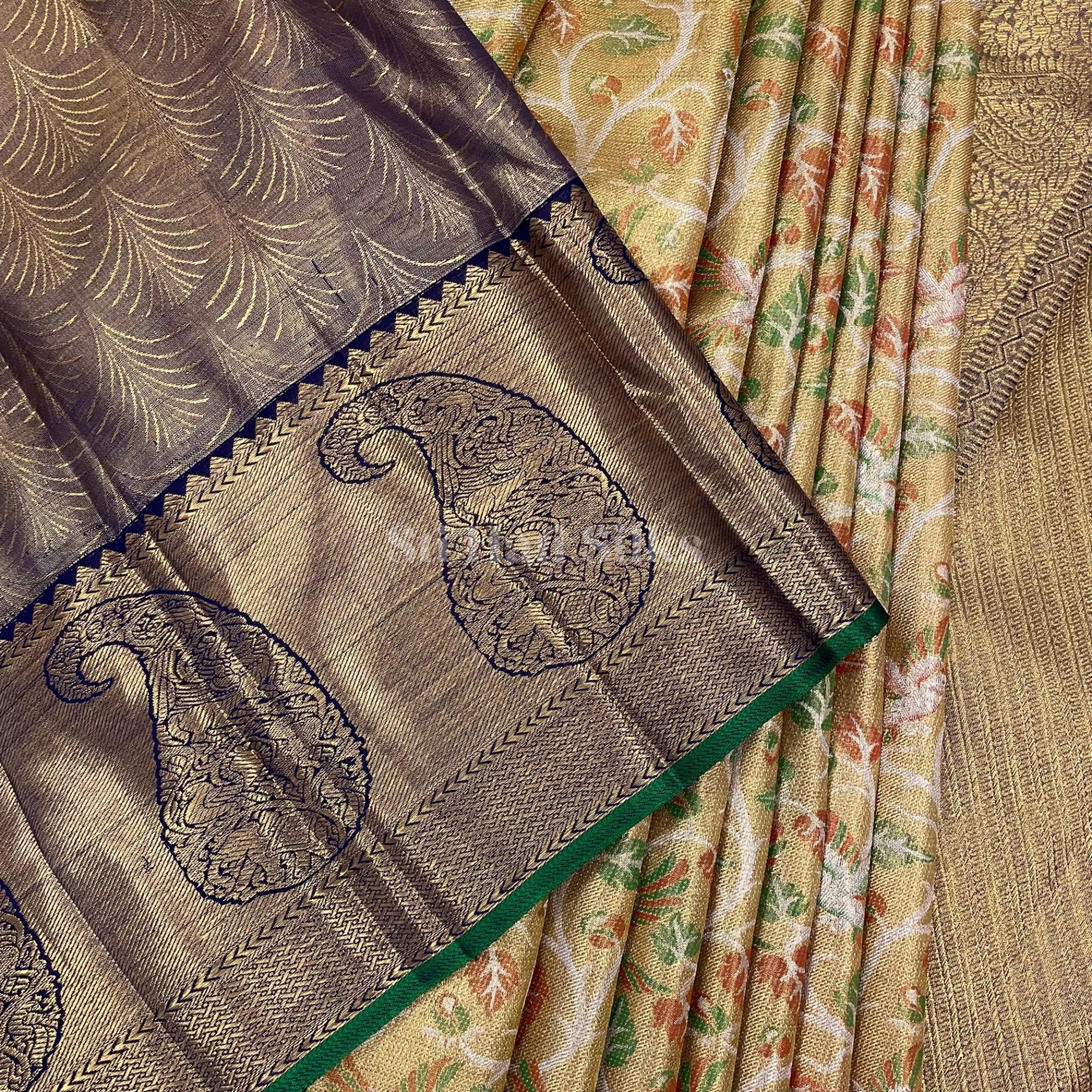 SHS4307 Kanchipuram wedding Silk Sari