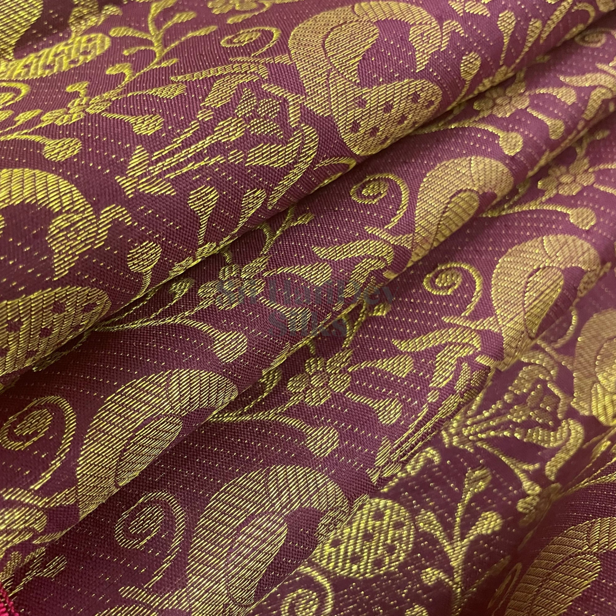 SHS4377 Kanchipuram Pure Handloom Silk Sari