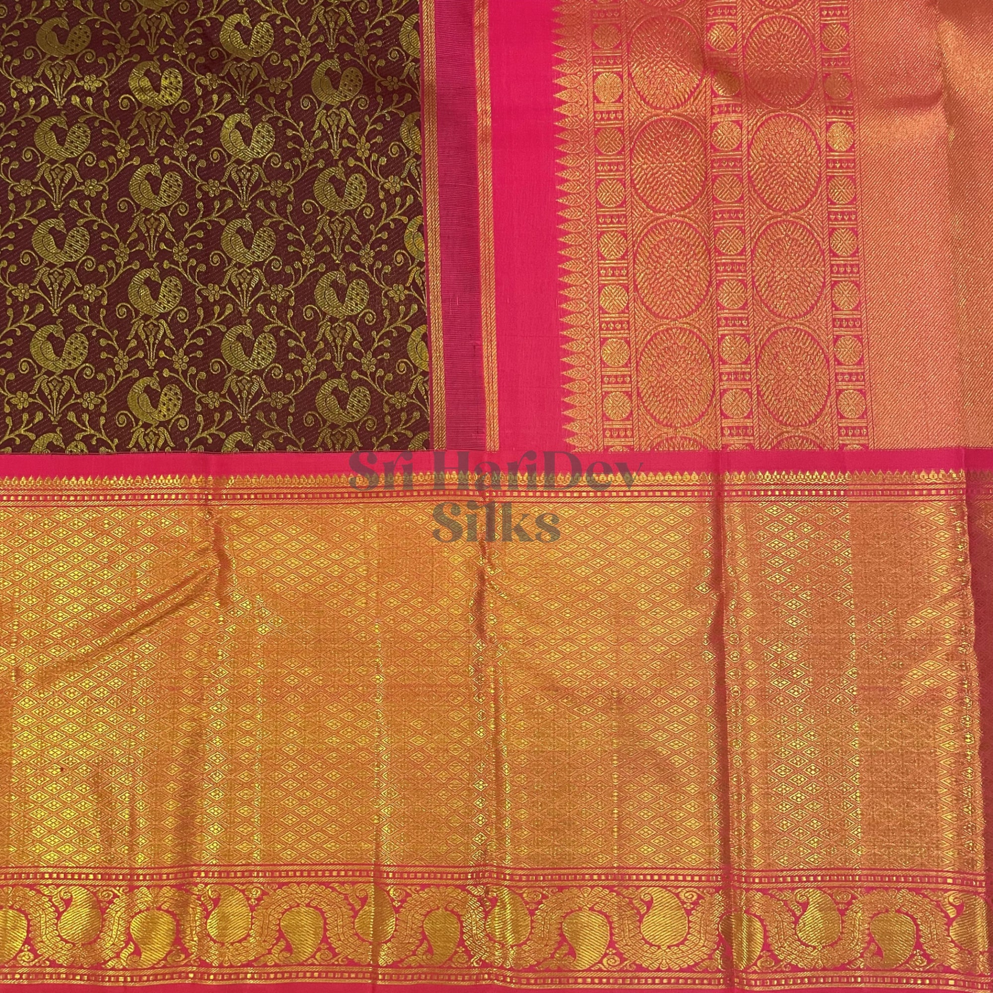 SHS4377 Kanchipuram Pure Handloom Silk Sari