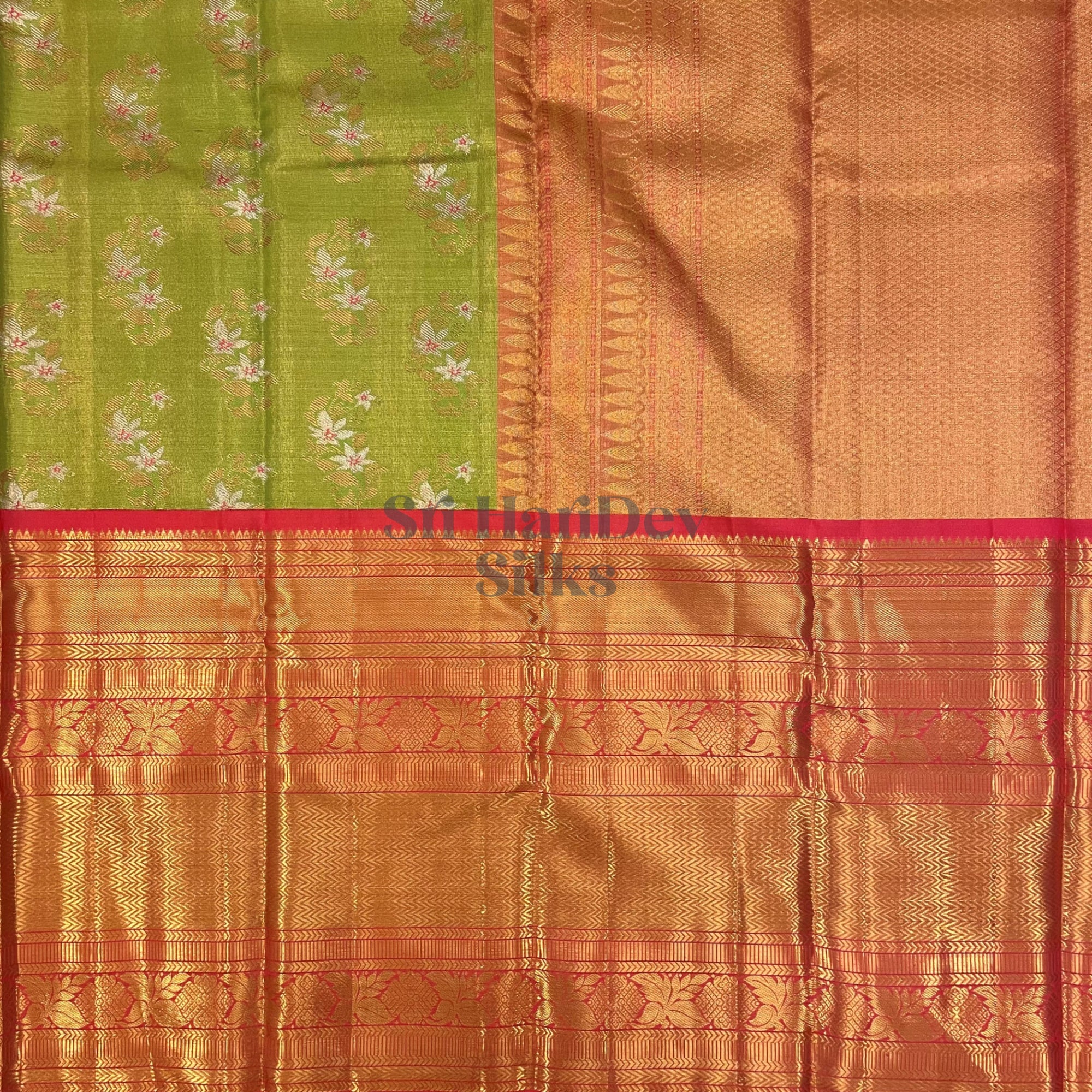 SHS5693 Kanchipuram Pure Handloom Silk Sari