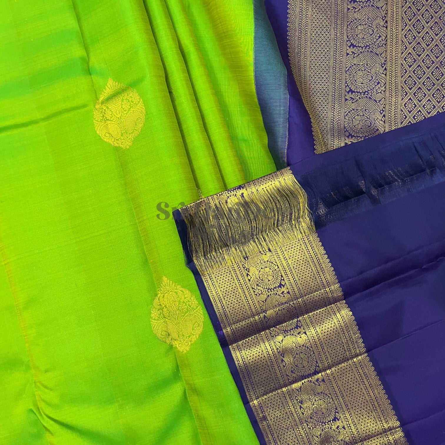 SHS6339 Kanchipuram Pure Handloom Silk Sari