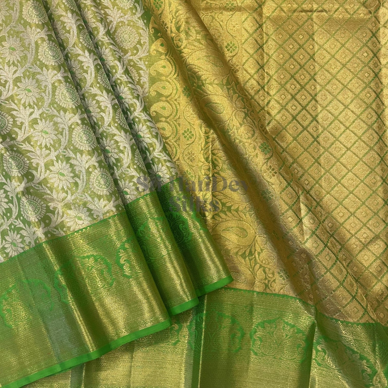 SHS6176 Kanchipuram Pure Handloom Silk Sari