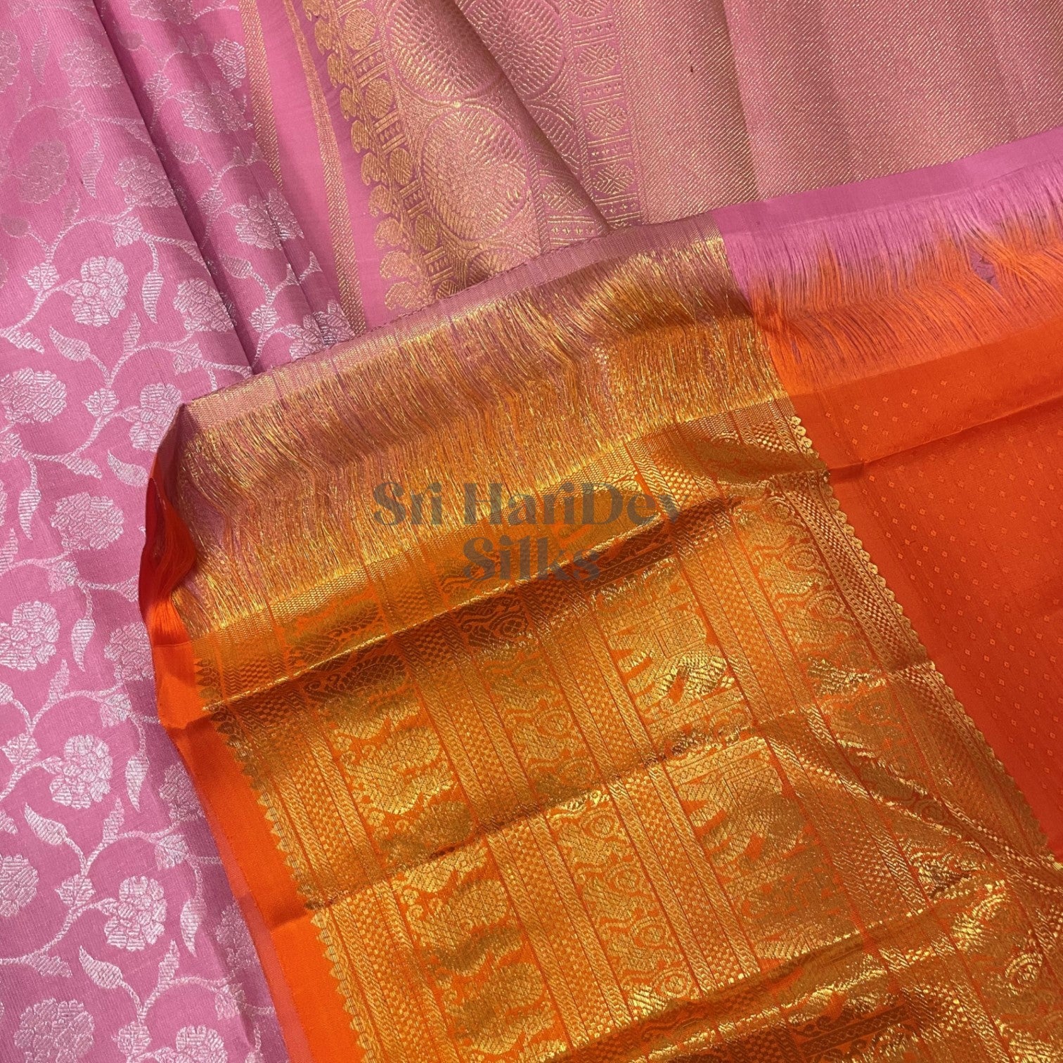 SHS3645 Kanchipuram Pure Handloom Silk Sari