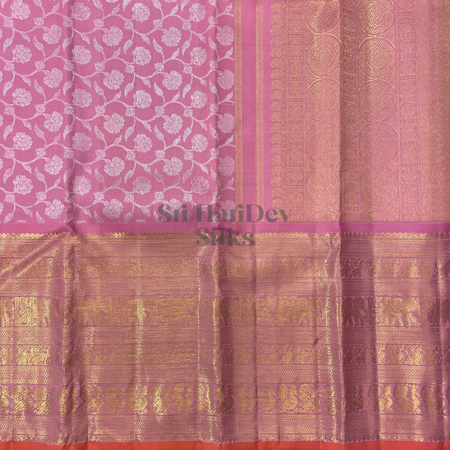 SHS3645 Kanchipuram Pure Handloom Silk Sari