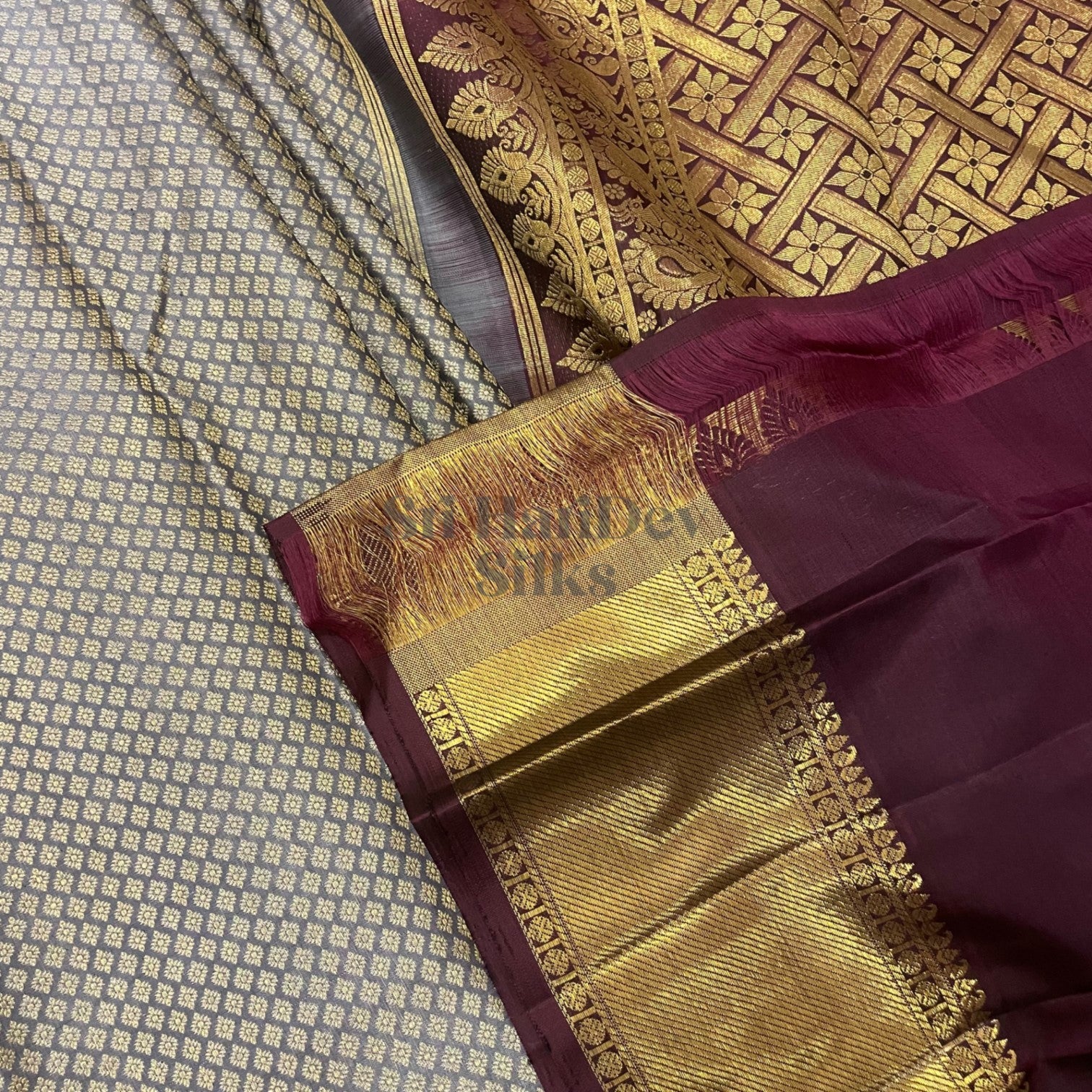 SHS6002 Kanchipuram Pure Handloom Silk Sari