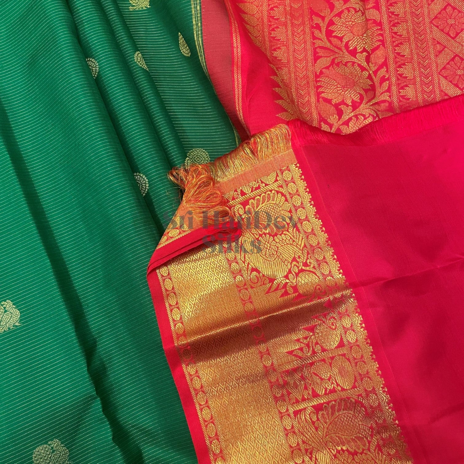 SHS5986 Kanchipuram Pure Handloom Silk Sari