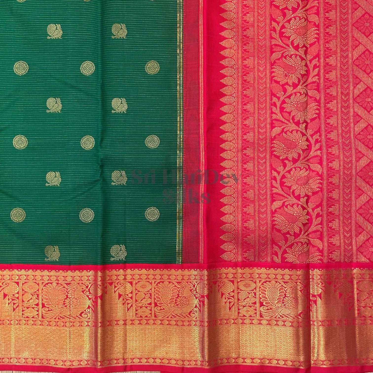 SHS5986 Kanchipuram Pure Handloom Silk Sari