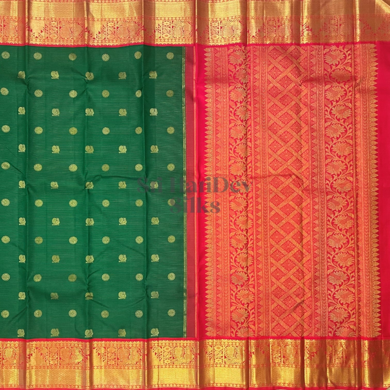 SHS5986 Kanchipuram Pure Handloom Silk Sari